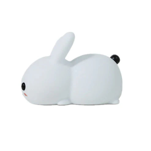 Rabbit LED Night Light Silicone Animal Cartoon Dimmable Lamp USB Rechargeable For Children Kids Baby Gift Bedside Bedroom 37.00 AED
